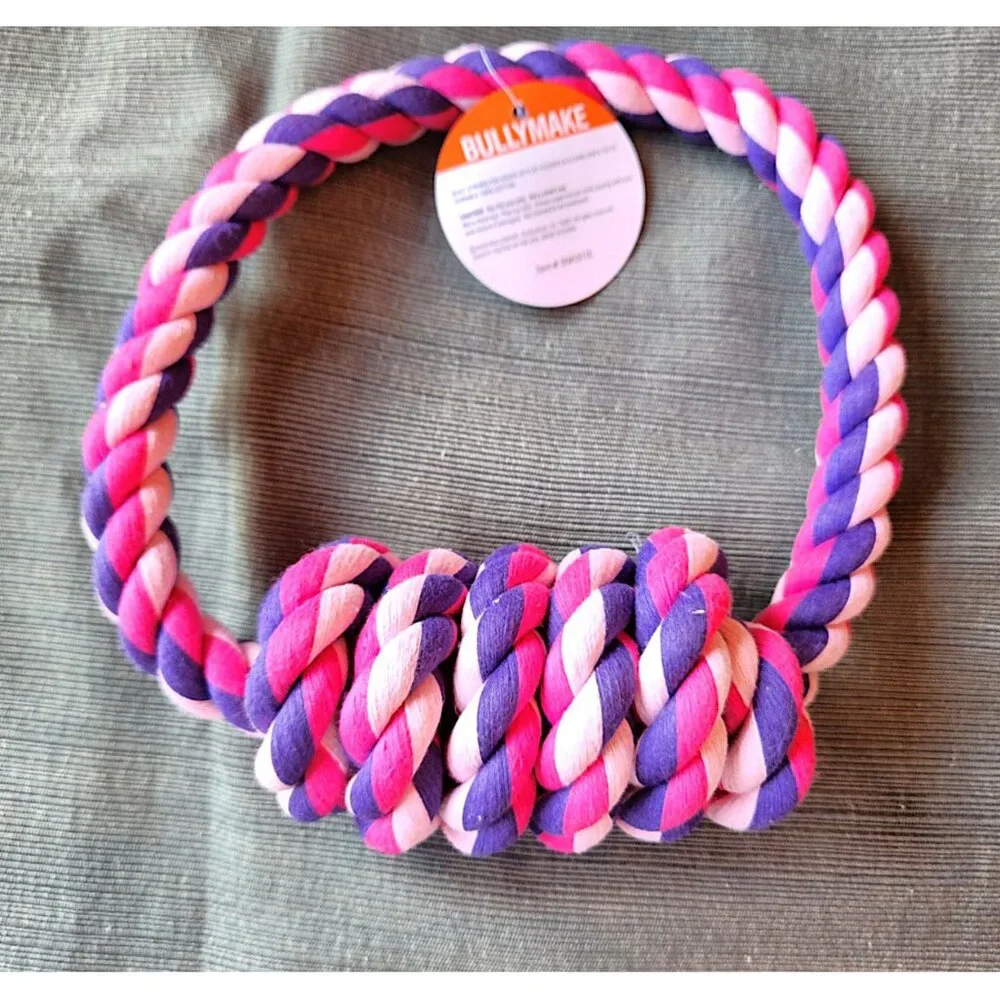 BULLYMAKE Dog Nylon Power Chew & Rope Set – LOVE– NEW